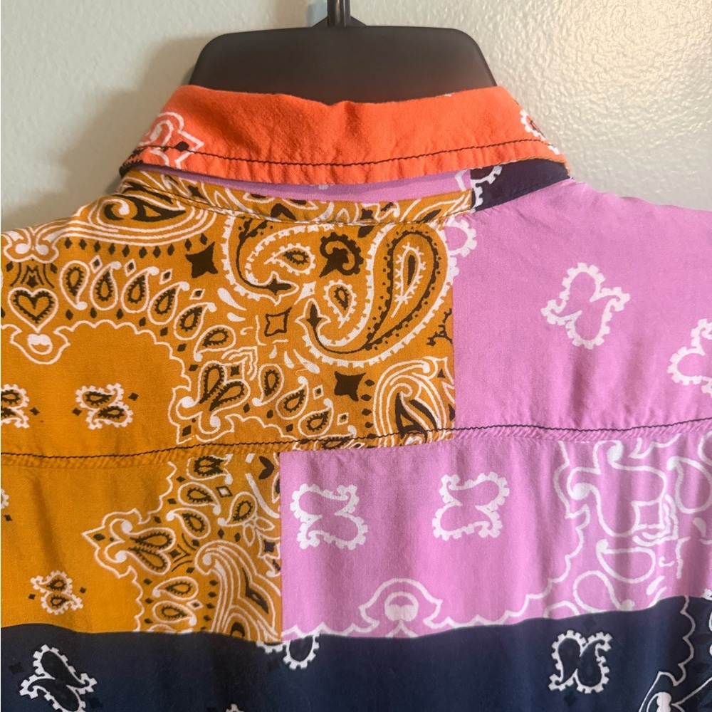 Sun + Stone Multicolor Patchwork Paisley Bandana … - image 9